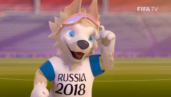 2018俄罗斯世界杯官方吉祥物揭晓，卡通“狼”高票当选