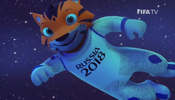 2018俄罗斯世界杯官方吉祥物揭晓，卡通“狼”高票当选