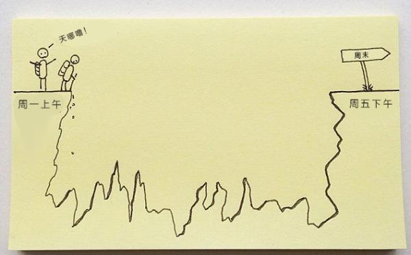 便利贴涂鸦，诠释让人哭笑的无奈日常