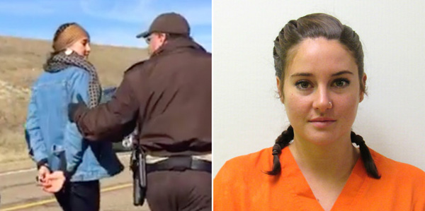 被捕也不能阻挡她继续示威活动，90后女星为环保豁出去了