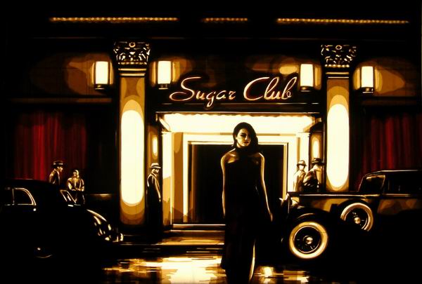 胶带作画，勾勒复古而醉人的城市夜色