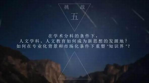 汪晖演讲：人文学科在当代面临的挑战