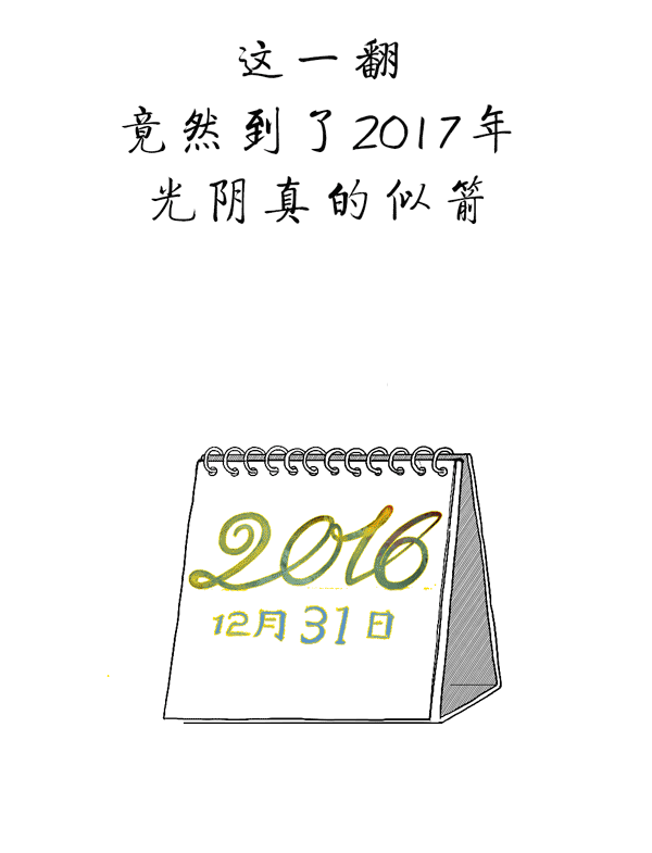 好喵漫画｜再见，2016年！你好，2017年！