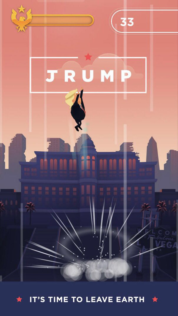 打游戏丨特朗普被玩坏啦