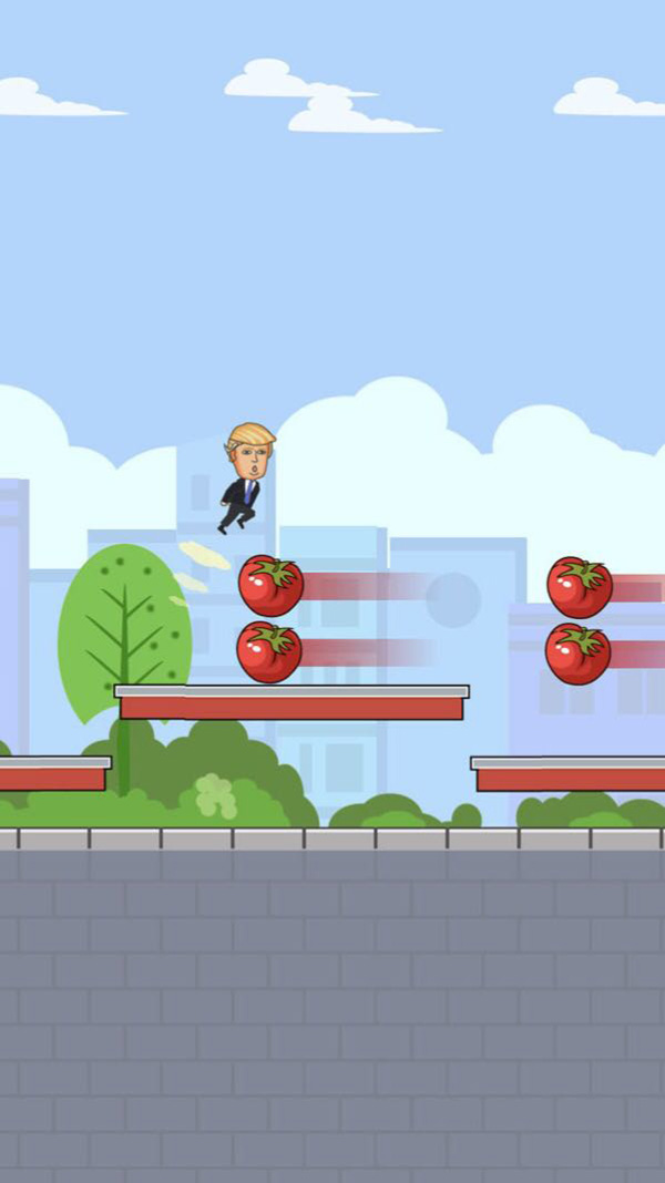 打游戏丨特朗普被玩坏啦