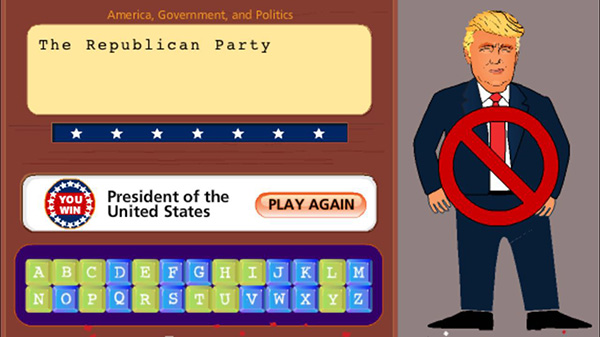 打游戏丨特朗普被玩坏啦