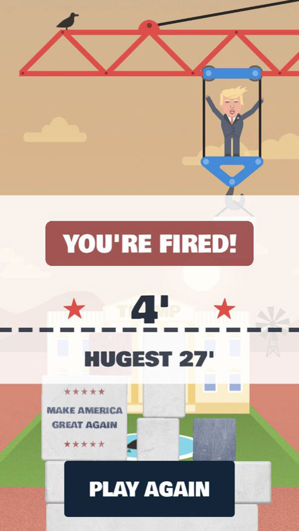 打游戏丨特朗普被玩坏啦