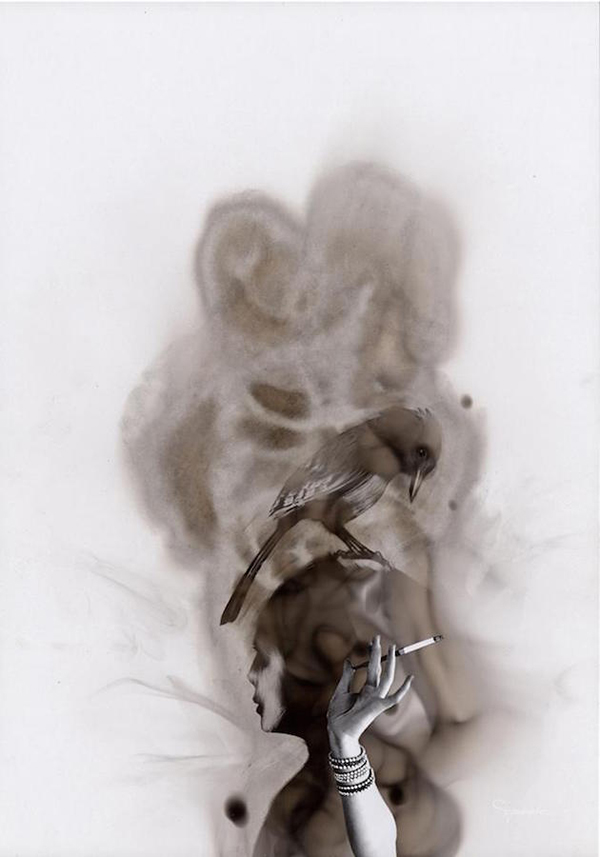 趣看｜用火焰烹制艺术，带着烟熏味的绘画作品