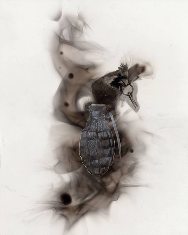 趣看｜用火焰烹制艺术，带着烟熏味的绘画作品