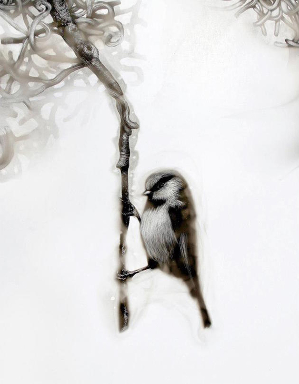 趣看｜用火焰烹制艺术，带着烟熏味的绘画作品