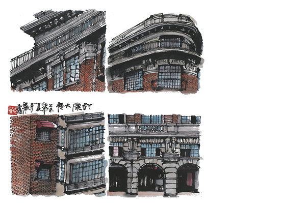 手绘葱油饼萌炸了，建筑师笔下的上海味道