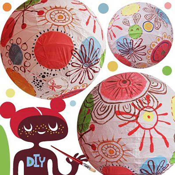 幼儿园的元宵灯作业，一个白灯笼就能搞定，又妙又简单