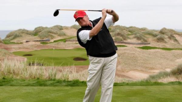 这边特朗普掀起“高尔夫外交”新潮流，那边安倍正加练球技