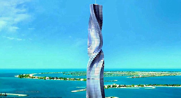 迪拜将建80层旋转式酒店：每个楼层可单独360度旋转