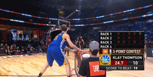 NBA全明星大赛爆冷又比惨，汤神三分打铁戈登“尬扣”