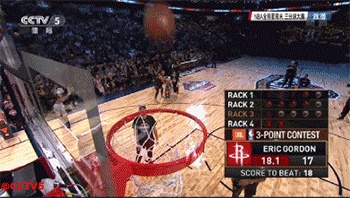 NBA全明星大赛爆冷又比惨，汤神三分打铁戈登“尬扣”