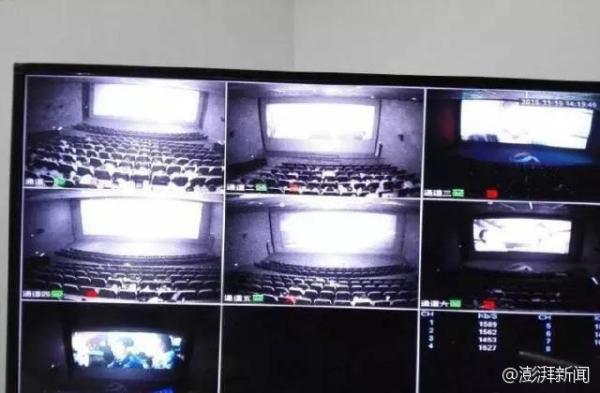 电影院早就装监控探头了，但大部分看不清观众席