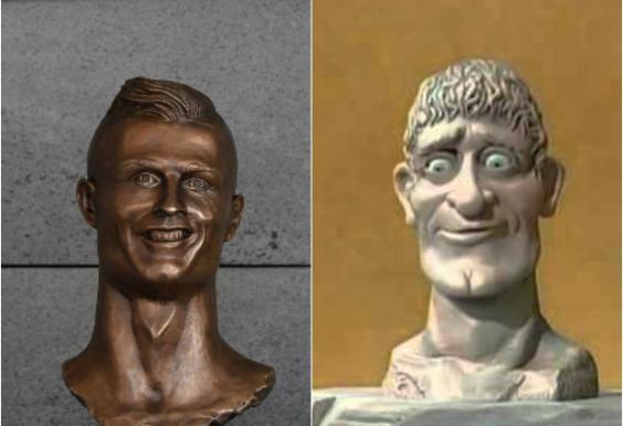 C罗新铜像丑爆引全欧吐槽：就差把葡萄牙改名为“C罗国”了