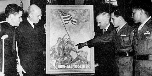 将星条旗插上折钵山：一张照片如何塑造美国人的二战记忆