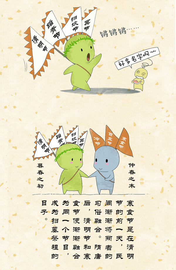 好喵漫画|24节气之清明节 Ta不仅仅是个放假的节气