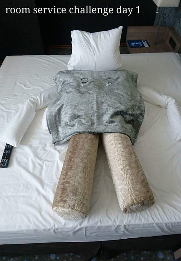 趣看｜脑洞拉力赛：当客房服务遭遇住客花式挑战