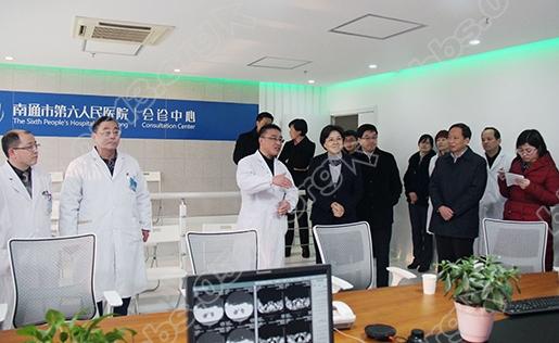 2016年 2月5日，韩立明市长一行在市卫计委领导的陪同下视察医院远程会诊中心及远程继.jpg