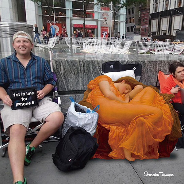 趣看｜碰撞艺术：世界名画融入现代都会生活