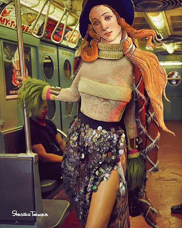 趣看｜碰撞艺术：世界名画融入现代都会生活