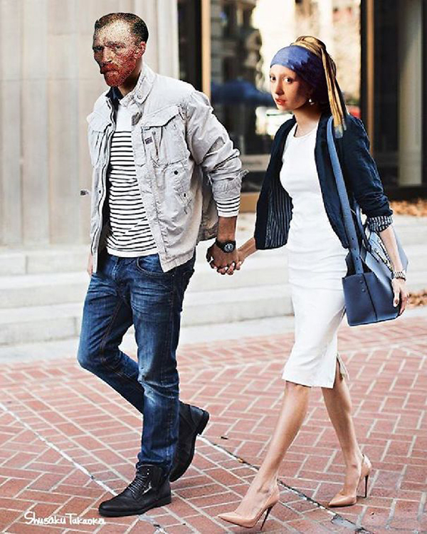 趣看｜碰撞艺术：世界名画融入现代都会生活