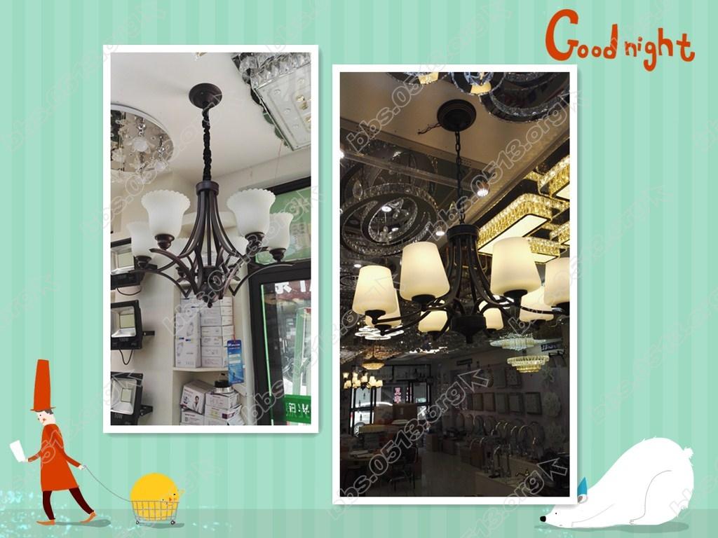 餐厅和主卧，选择美式的灯