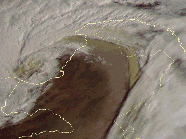 读图丨今年北方最强沙尘来袭，在风云四号卫星眼中是怎样的