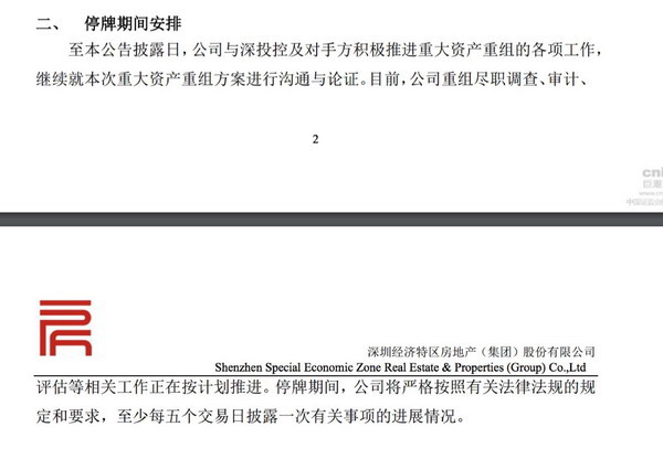 恒大回A之路迷雾重重：深深房A停牌8个月重组方案仍难公布