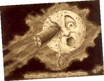 老电影中的宇宙飞船