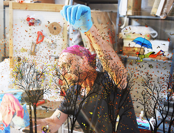 趣看｜在玻璃上涂绘，让它们成为灵动的3D窗花