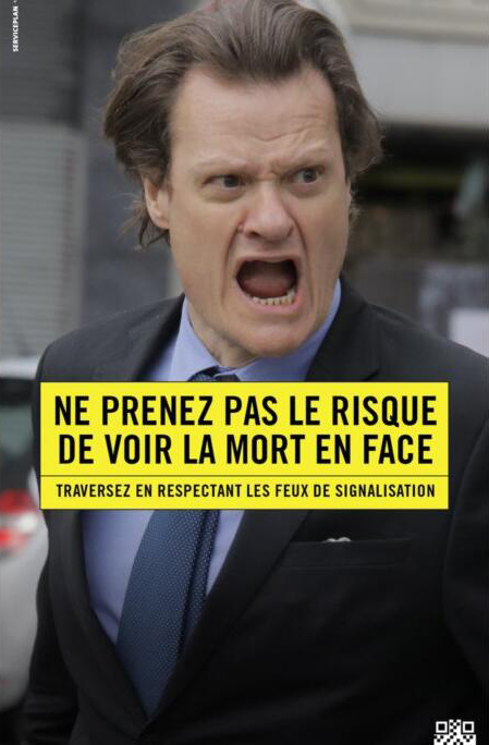 趣看｜法国：告示牌模拟汽车急刹车声，专吓行人并拍照展示