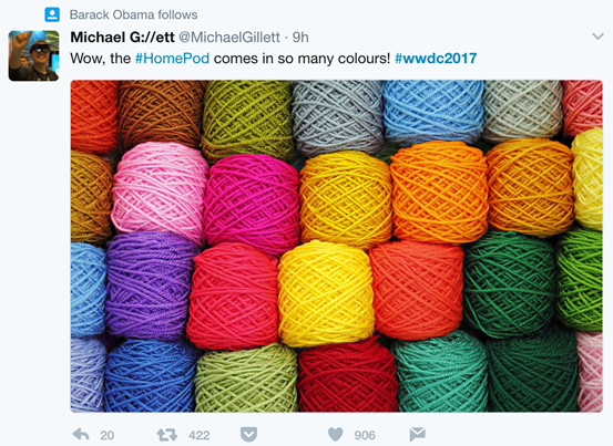 苹果开发者“吐槽”大会：智能音箱的设计灵感是来自毛线团吗