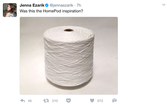 苹果开发者“吐槽”大会：智能音箱的设计灵感是来自毛线团吗