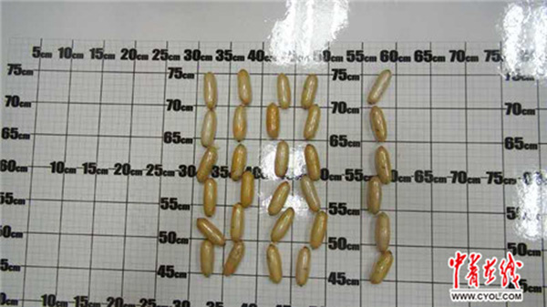 上海海关查获人体藏匿走私毒品案，非洲男子腹内藏30圆柱体