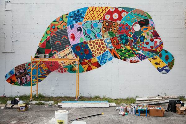 壁画艺术之旅为濒危动物发声