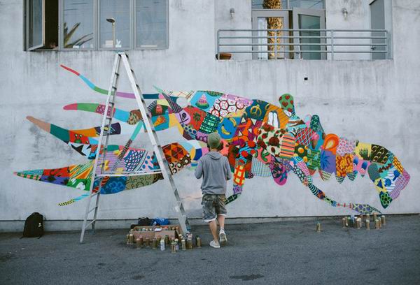 壁画艺术之旅为濒危动物发声