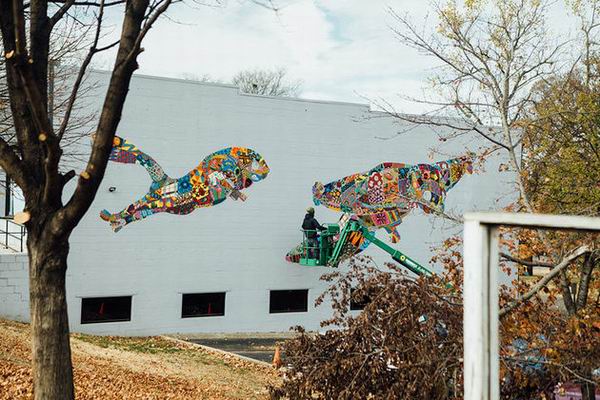 壁画艺术之旅为濒危动物发声