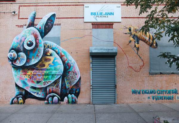 壁画艺术之旅为濒危动物发声