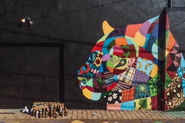 壁画艺术之旅为濒危动物发声