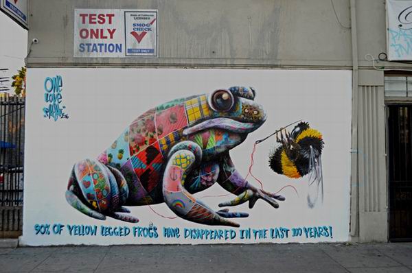 壁画艺术之旅为濒危动物发声