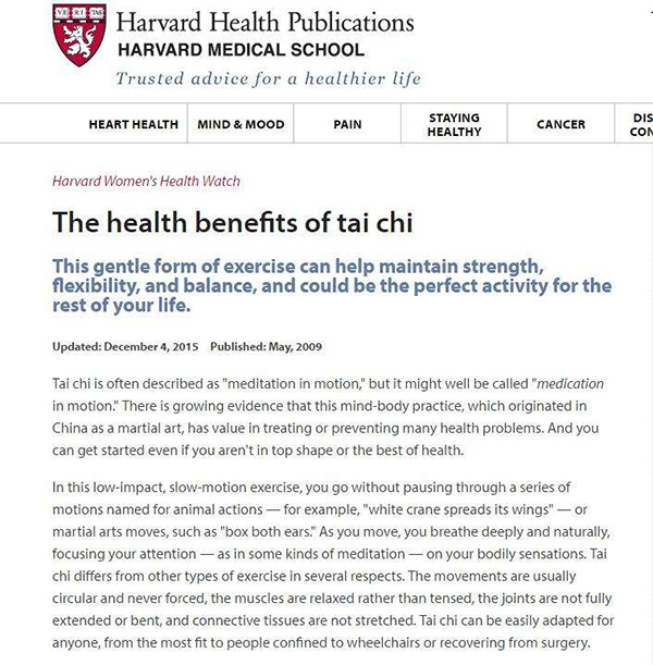 英媒调查：练太极有助防止老年人跌倒，短期学习就能立竿见影