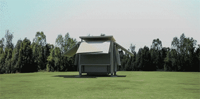 趣看｜10分钟折叠如汽车人变身，黑科技打造移动住宅新体验