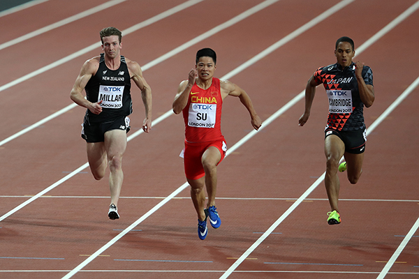 世锦赛百米决赛博尔特铜牌谢幕，苏炳添第8再创历史