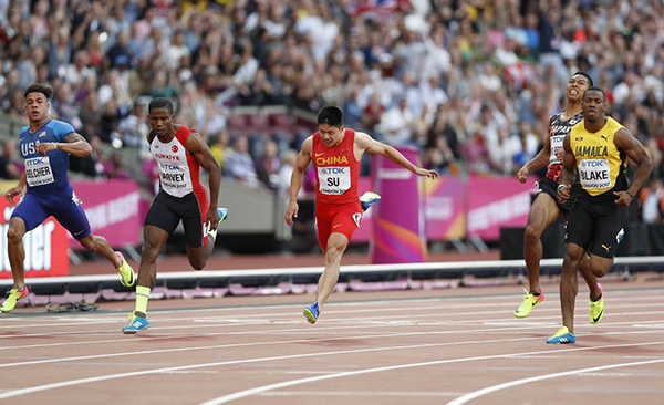 世锦赛再创历史成就亚洲唯一，苏炳添接力赛还要破纪录