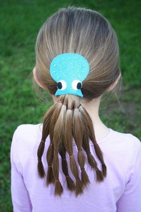 他们把创意玩到了小朋友的头发上