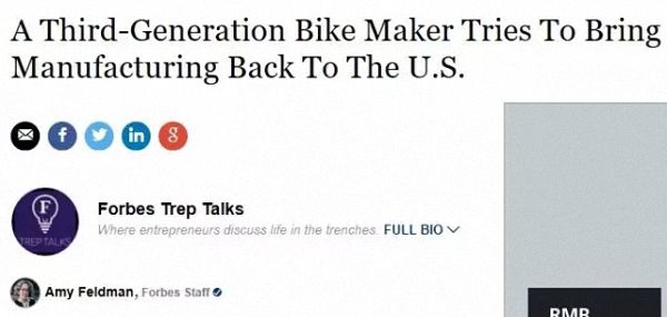 美国人要自己生产自行车，结果尴尬地发现零部件全得进口